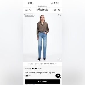 Madewell Perfect Vintage Jean